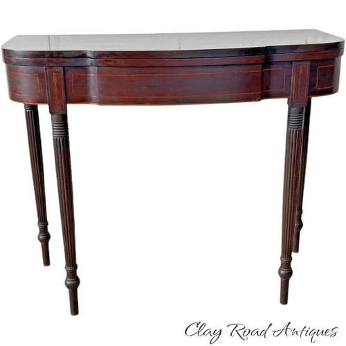 Antique inlaid sheraton pa - antique,