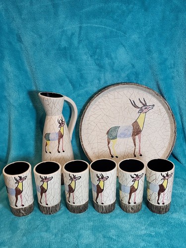 Vallauris tumblers jug tray - vallauris, +