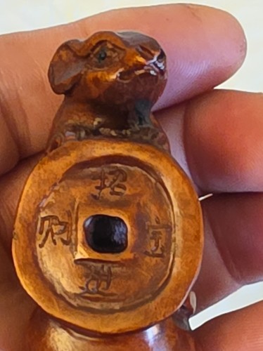 Antique wooden netsuke - antique,