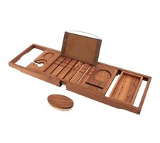 VaeFae Premium Teak Bath Tray