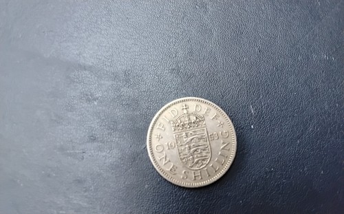 British one shilling coin - a,