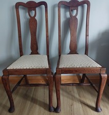 Two Solid Oak Heavy Antique