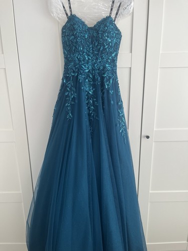 Teal prom dress size uk - size, 8