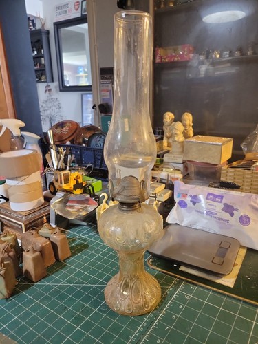 Vintage glass oil carosene - vintage,