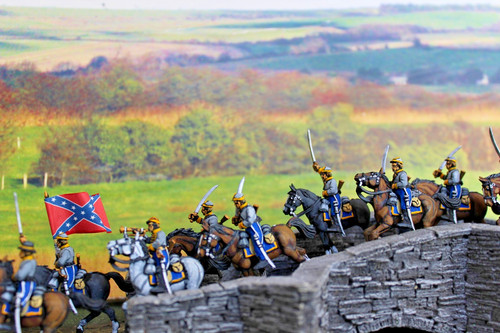 28mm confederate cavalry - confederate,
