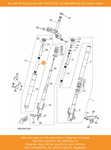 Yamaha spring front fork - yamaha,