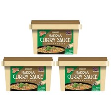 Goldfish Madras Curry Sauce Paste Concentrate 405g (Pack of 3)