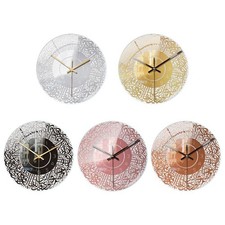 Vintage Style Islamic Wall Clock Muslim Sweeping Seconds Non Ticking Acrylic