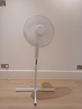 Daewoo 16" Pedestal  Fan 3 Speeds, Oscillating Cooling Fan Low Noise - White