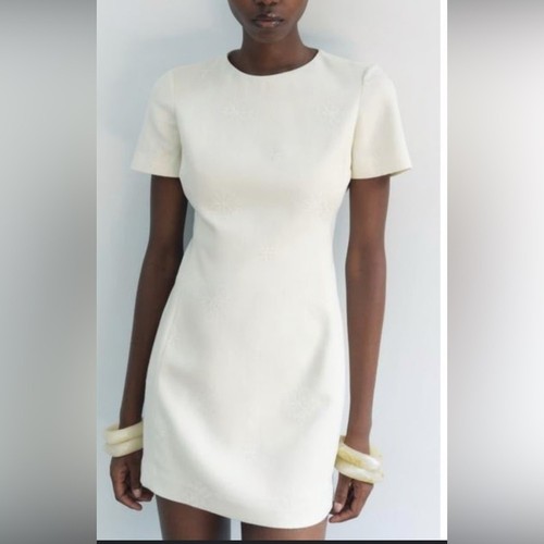 Zara womens mini - m, ecru