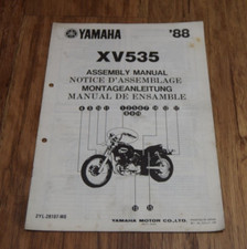 Yamaha XV535 Assembly Manual XV 535 guide Vintage 1988 Rare