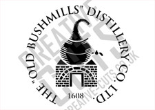 Bushmills Whiskey Logo, air brush, restoration, mylar reusable
