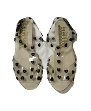 F-Troupe Sandals Womens Size 5.5 EUR 36 clear heart Strap Fairycore