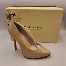 Pleaser Cream Court Stilettos