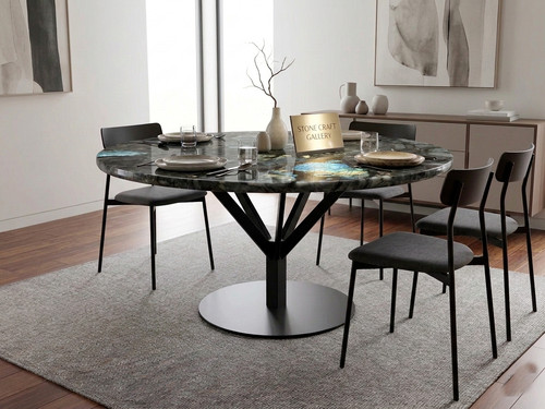 Designer labradorite dining - labradorite,