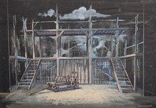 Theatre scene design vintage