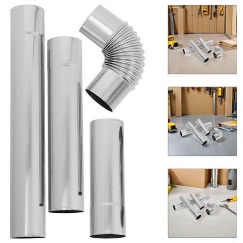 4pcs stainless steel flue pipe - stainless,