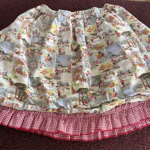 Oilily girls red gingham - red, folk