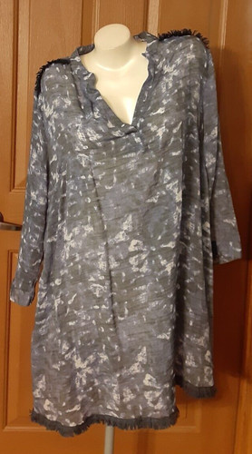Lularoe gray cheesecloth tunic - cheesecloth,