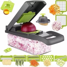 12 in 1 Multi Function Kitchen Veg Cutter, Vegetable Chopper, NO HAND PROTECTOR