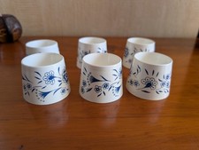 6 Vintage Scandinavian Design Melamine Egg Cups - 1960/70s
