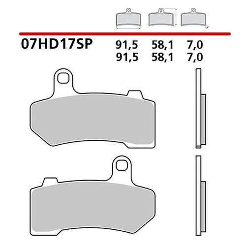 Brembo brake pad - pad, post