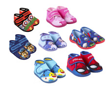 Children's Kids Official Branded Character Slip On Slippers Infant Boys Girls