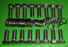 Ford V8 Engine 3/8 UNC x 1 Hex Head EXHAUST Bolts Kit SB BB V8 Mustang F150 F250