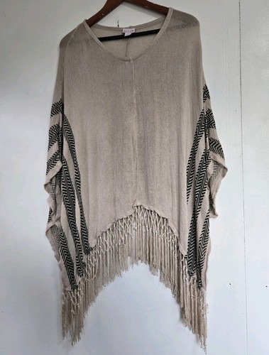 Alloy poncho womens beige - poncho, m
