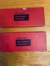 2 Boxes Rowney Georgian pastels vintage
