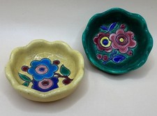 Two Longwy French Enamelled