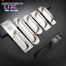 D Pull Door Handle Stainless Steel Doorknob Hardware Handles  Fire Sliding