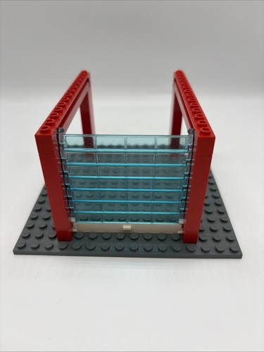 Lego garage red with blue - with,