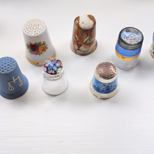 Collectable thimbles mixed - collectable, lot