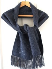 ALPACA CAMARGO GREY FRINGED SCARF NWT  SOFT, LIGHT AND WARM Mens