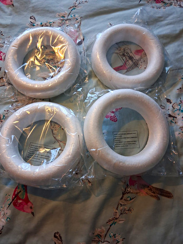Polystyrene foam half ring - polystyrene,
