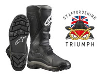 MBTA22801 TRIUMPH ALPINESTAR DRYSTAR COROZAL PERFORMANCE RIDING BOOTS SIZE 9