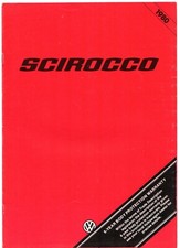 Volkswagen Scirocco Mk1 1979-80 UK Market Sales Brochure GLS GLi