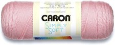 Caron Simply Soft Acrylic Aran Knitting Wool Yarn 170g - 9719 Soft Pink