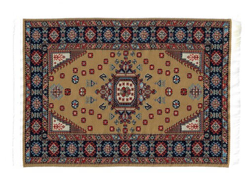 Dollhouse rug woven fabric - dollhouse,