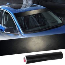 Matte Black Sun Strip Car