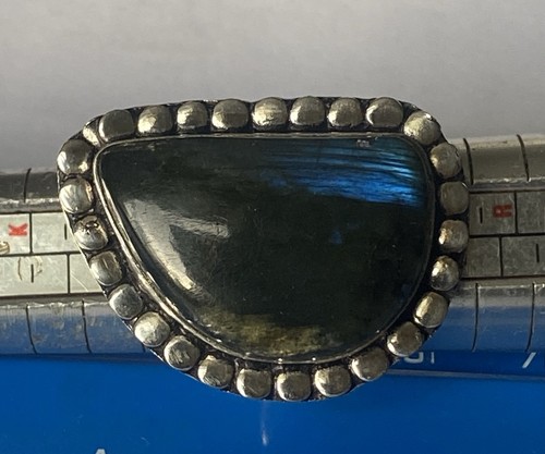 Silver 925 large dark - silver,