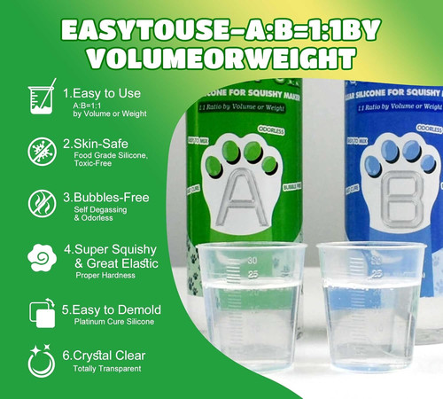 Silicone mould making kit - silicone,