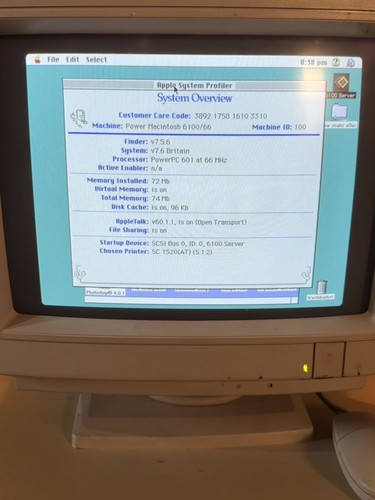 Apple 6100 with keyboard - 6100/66,