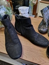 Tu Black Suede Ankle Boots