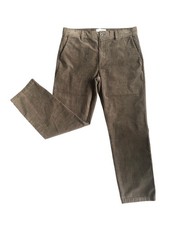 Marks & Spencer M&S Corduroy Cord Trousers Men’s W34 L29 Khaki Green Regular Fit