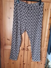 M&S Trousers Bitter Chocolate Size 20 Viscose Elastane Tapered Leg. With Stretch