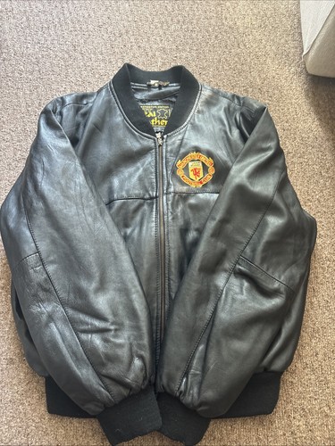 Vintage faux leather bomber - vintage,