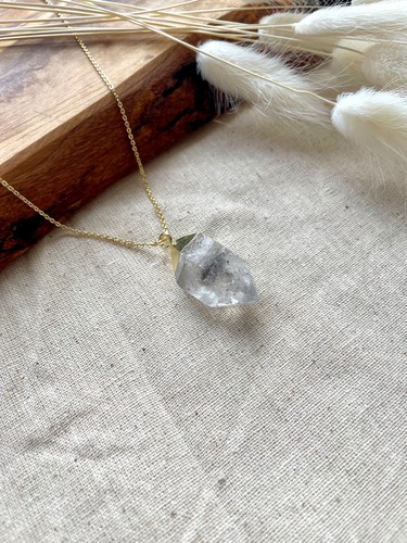Herkimer diamond goldtone - herkimer,