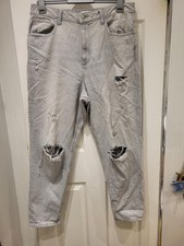 Ladies Grey Primark Ripped